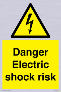 Danger Electric shock risk